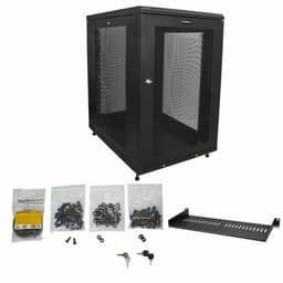image-Wall-mounted Rack Cabinet Startech RK1833BKM