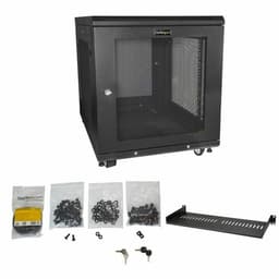 image-Wall-mounted Rack Cabinet Startech RK1233BKM