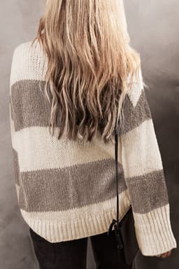 image-Jet Stream Colorblock Loose Pullover Sweater