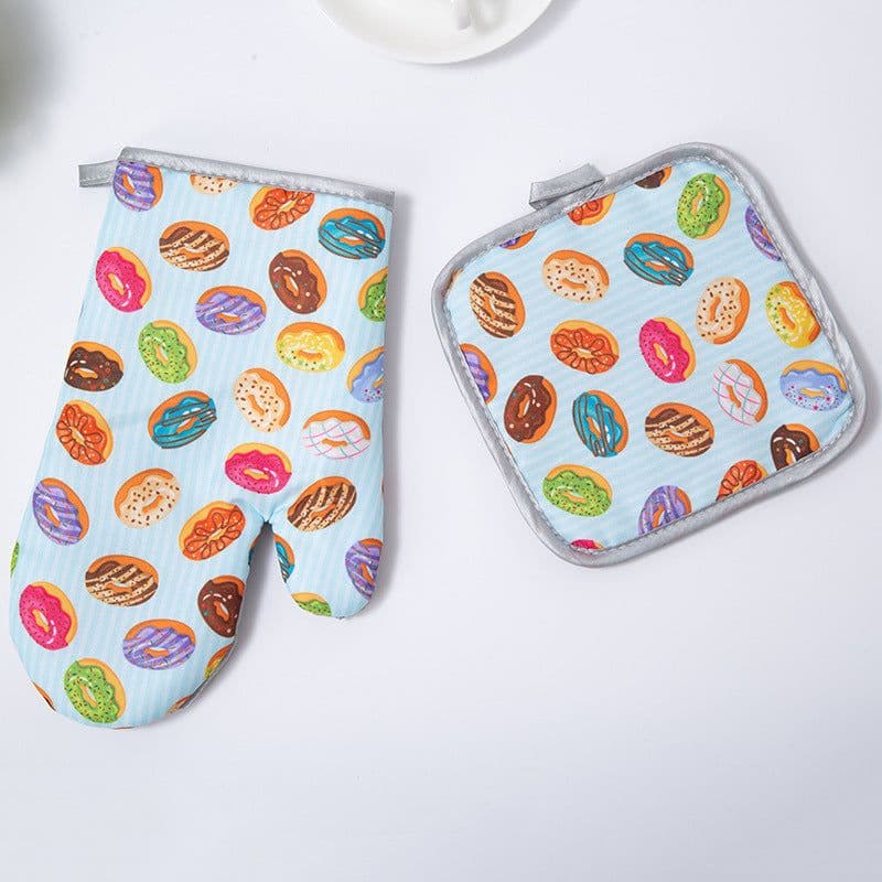 image-Kitchen Baking Microwave Gloves Baking Oven Special Use Anti-scald And High Temperature Resistant Heat Insulation Gloves