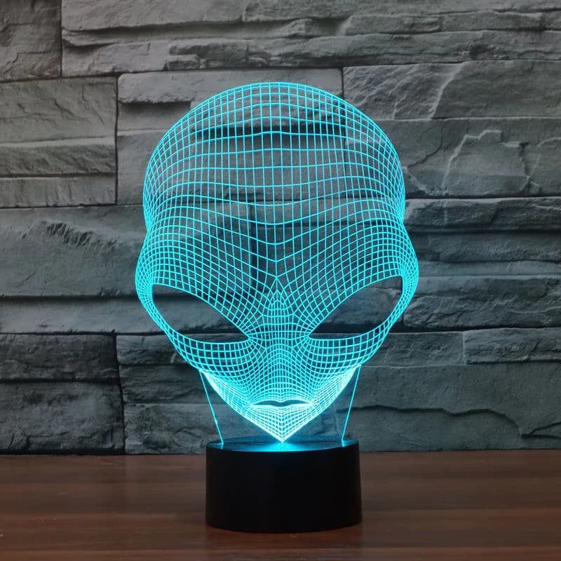 image-3D LED Martian Lamp - Colorful Touch USB