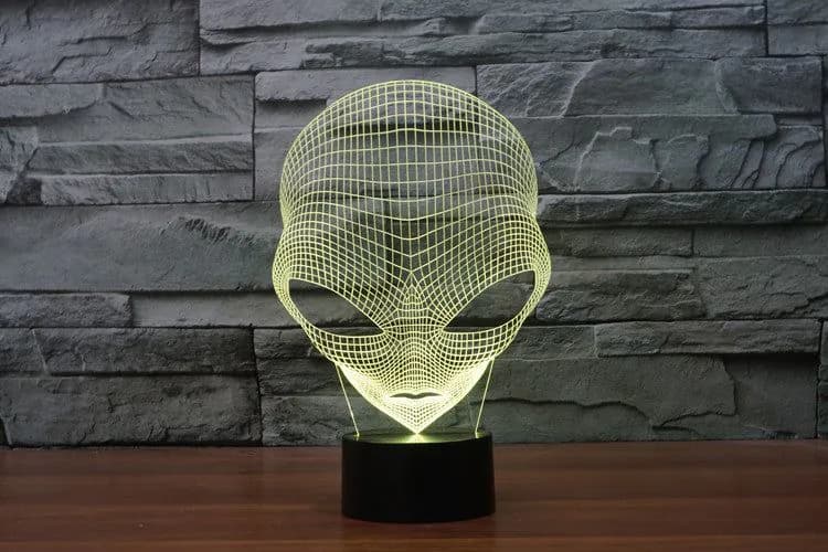 image-3D LED Martian Lamp - Colorful Touch USB