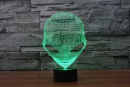 image-3D LED Martian Lamp - Colorful Touch USB