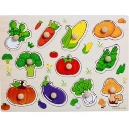 image-Factory direct animal digital letter hand grab board jigsaw puzzle 1-3-4 years old intellectual baby wooden toy