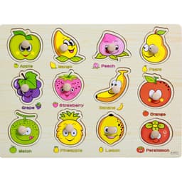 image-Factory direct animal digital letter hand grab board jigsaw puzzle 1-3-4 years old intellectual baby wooden toy