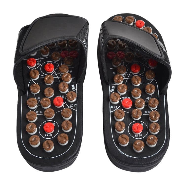 image-Foot God Taiji acupoint magnetic therapy spring massage shoes Health massage shoes Spring massage slippers Factory wholesale