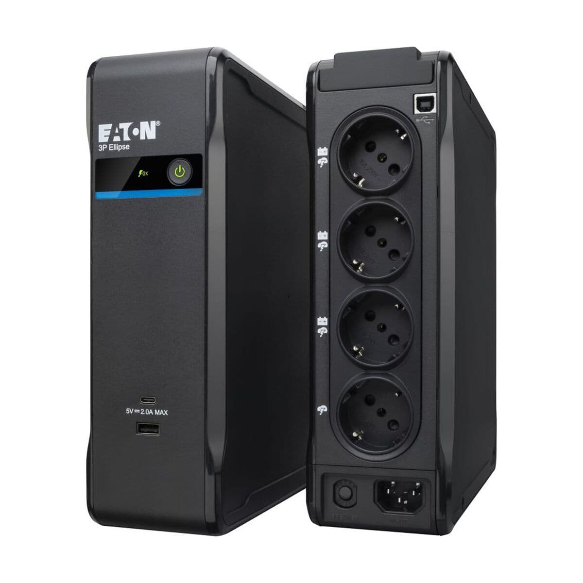 image-Uninterruptible Power Supply System Interactive UPS Eaton 3P ELLIPSE 900 USB DIN 540W