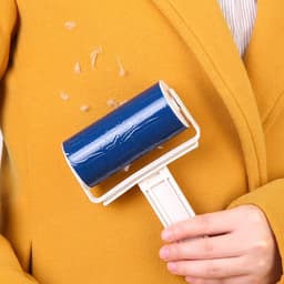 image-Clothes Dust Removal Sticky Hair Roller Washable Reusable Hair Remover