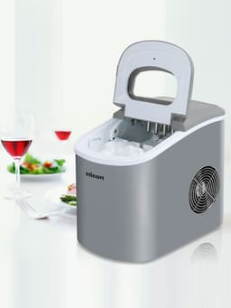 image-Wellcome 15KG Household Small Ice Maker Milk Tea Shop KTV Commercial Round Ice Manually Add Water Automatic Ice Making