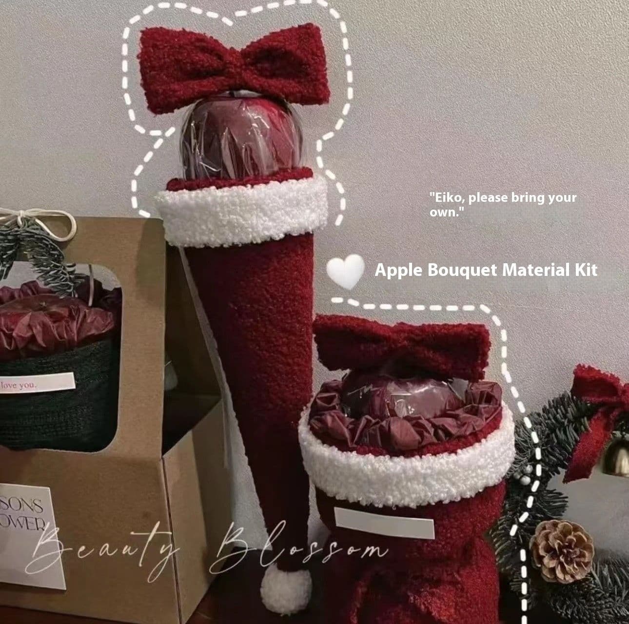 image-Christmas Gift Christmas Eve Single Bow Christmas Eve Fruit Bouquet