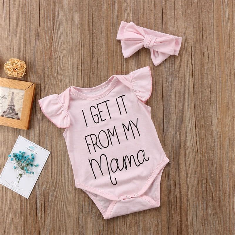 image-2018 summer new baby baby clothes + headband 2 piece children's overalls