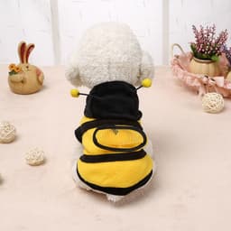 image-Pet Bee Costume Outfit - Fleece Yellow Size 18