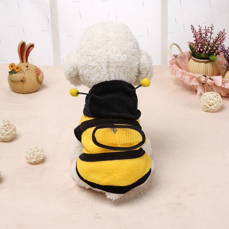 image-Pet Bee Costume Outfit - Fleece Yellow Size 18