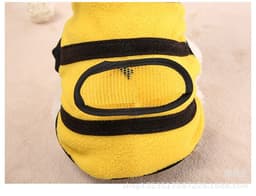 image-Pet Clothing Bee Outfit Fleece - Size 18 Yellow