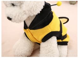 image-Pet Clothing Bee Outfit Fleece - Size 18 Yellow