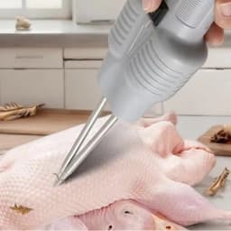 image-Portable Electric Poultry Plucker - USB Stainless Steel Tool