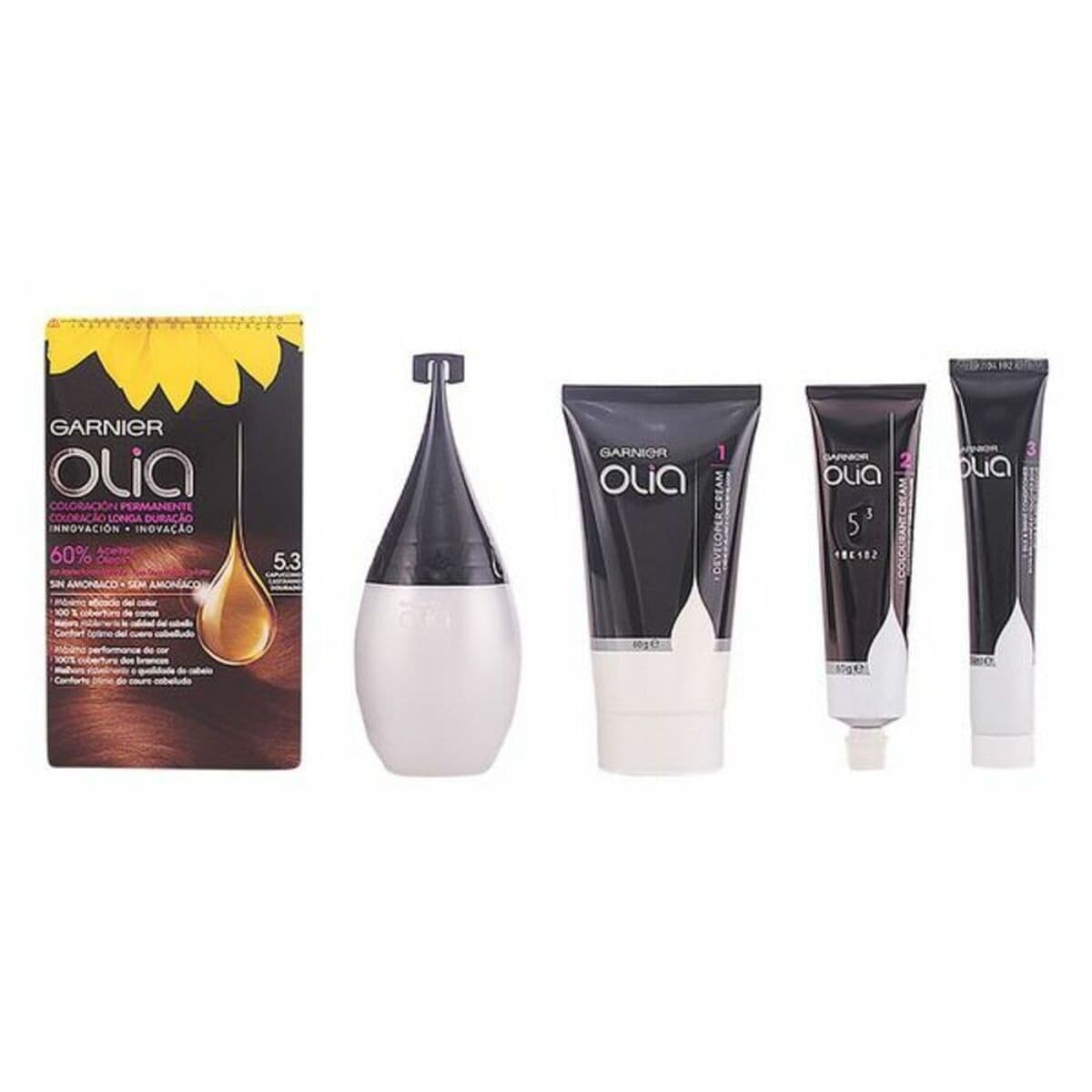 image-Unisex Hair Dressing Set Olia Garnier (4 pcs) 5,3 - capuccino