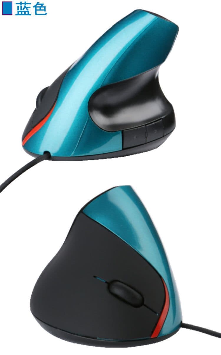 image-USB Photoelectric Vertical Ergonomic Mouse 5 Button Wired Upright