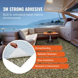 image-VEVOR Boat Flooring, EVA Foam Boat Decking 94.5" x 23.6", Non-Slip Self-Adhesive Flooring, 31.1sq.ft 2 Rolls of Marine Carpet for Boats, Yacht, Pontoon, Kayak Decking