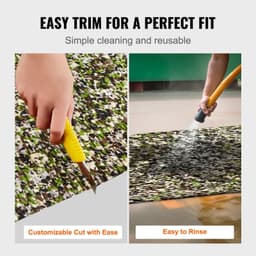 image-VEVOR Boat Flooring, EVA Foam Boat Decking 94.5" x 23.6", Non-Slip Self-Adhesive Flooring, 31.1sq.ft 2 Rolls of Marine Carpet for Boats, Yacht, Pontoon, Kayak Decking