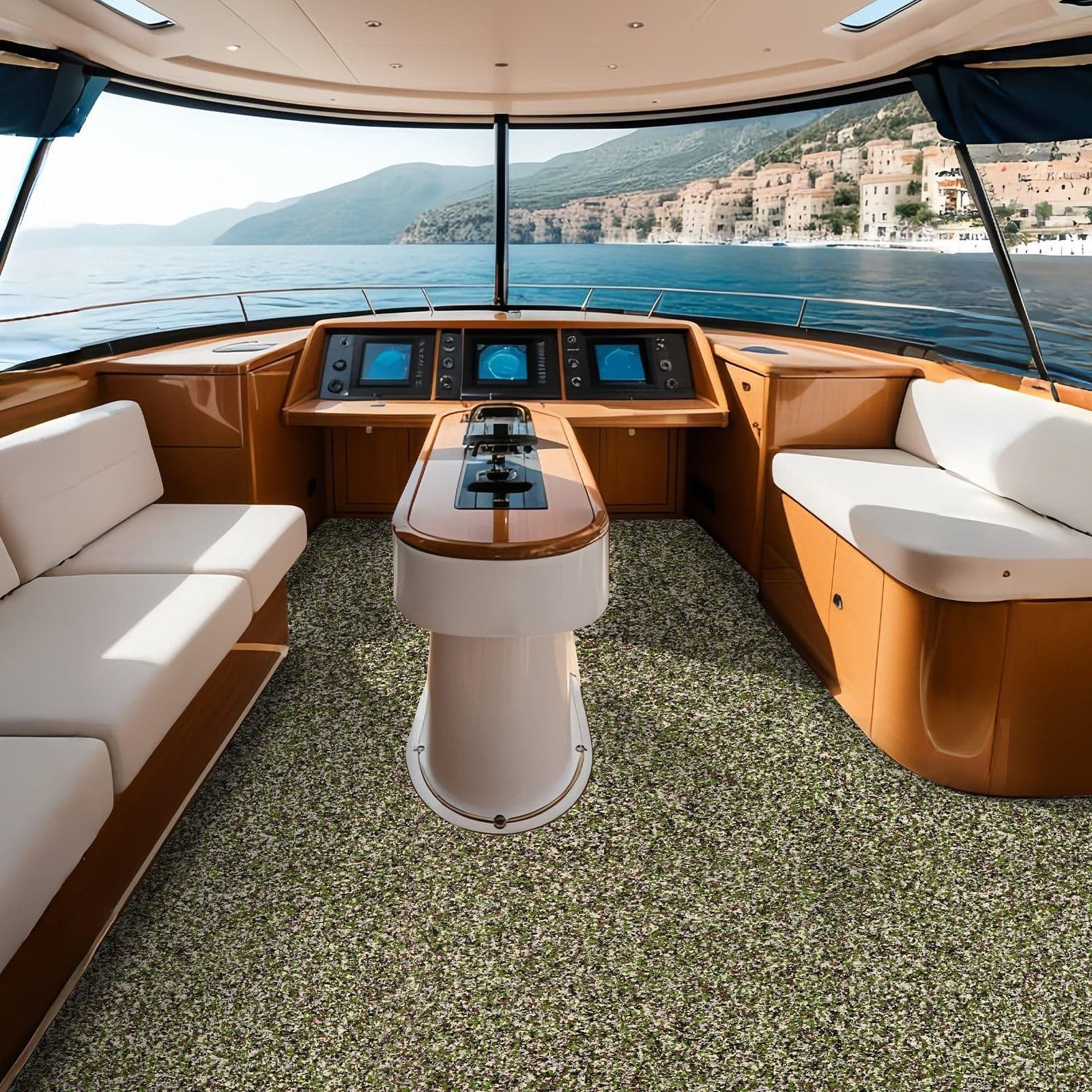 image-VEVOR Boat Flooring, EVA Foam Boat Decking 94.5" x 23.6", Non-Slip Self-Adhesive Flooring, 31.1sq.ft 2 Rolls of Marine Carpet for Boats, Yacht, Pontoon, Kayak Decking