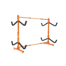 image-VEVOR Freestanding Kayak Storage Rack, Kayak Stand for 4 Kayak Canoe Paddleboard, Heavy-duty Steel Kayak Hanger Holder with Padded Arms and Adjustable Width, 220LBS Max Load, for Indoor Outdoor Garage