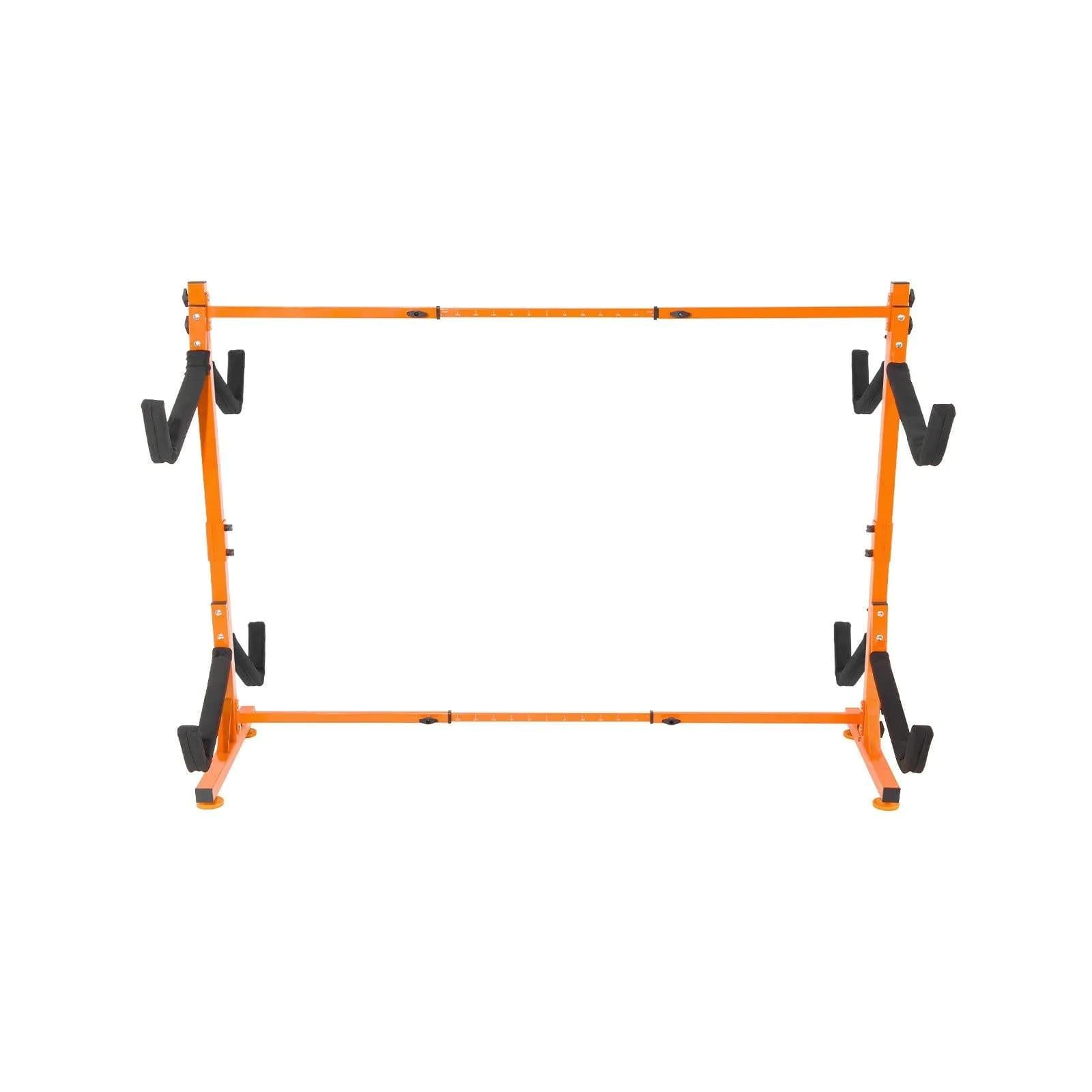 image-VEVOR Freestanding Kayak Storage Rack, Kayak Stand for 4 Kayak Canoe Paddleboard, Heavy-duty Steel Kayak Hanger Holder with Padded Arms and Adjustable Width, 220LBS Max Load, for Indoor Outdoor Garage