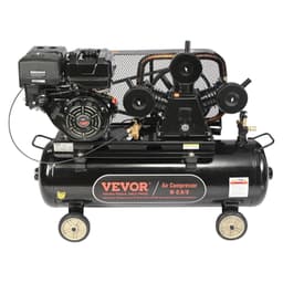 image-VEVOR 15HP Gas Powered Air Compressor, 30 Gallon Horizontal Air Compressor Tank, 33CFM@115PSI Gas Driven Piston Pump Air Compressed System with 115PSI Max Pressure for Construction Sites Workshop