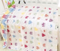 image-110 * 110cm baby bath towel cover blanket gauze children quilt quality baby children pure cotton 6 six layer gauze bath towel