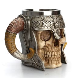 image-Tall Skull Helmet Cup Halloween Stainless Steel Inner Water Cup