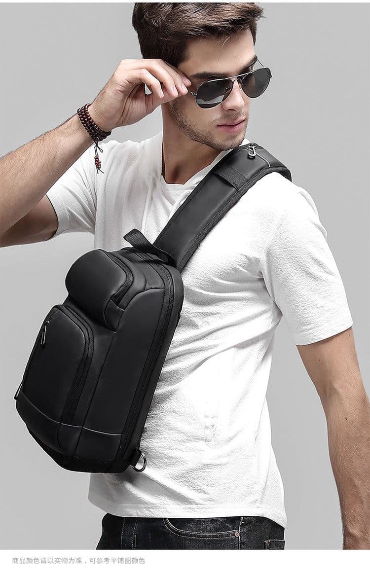 image-2019 trend models outdoor leisure shoulder bag travel Messenger bag custom boutique fashion men's chest bag