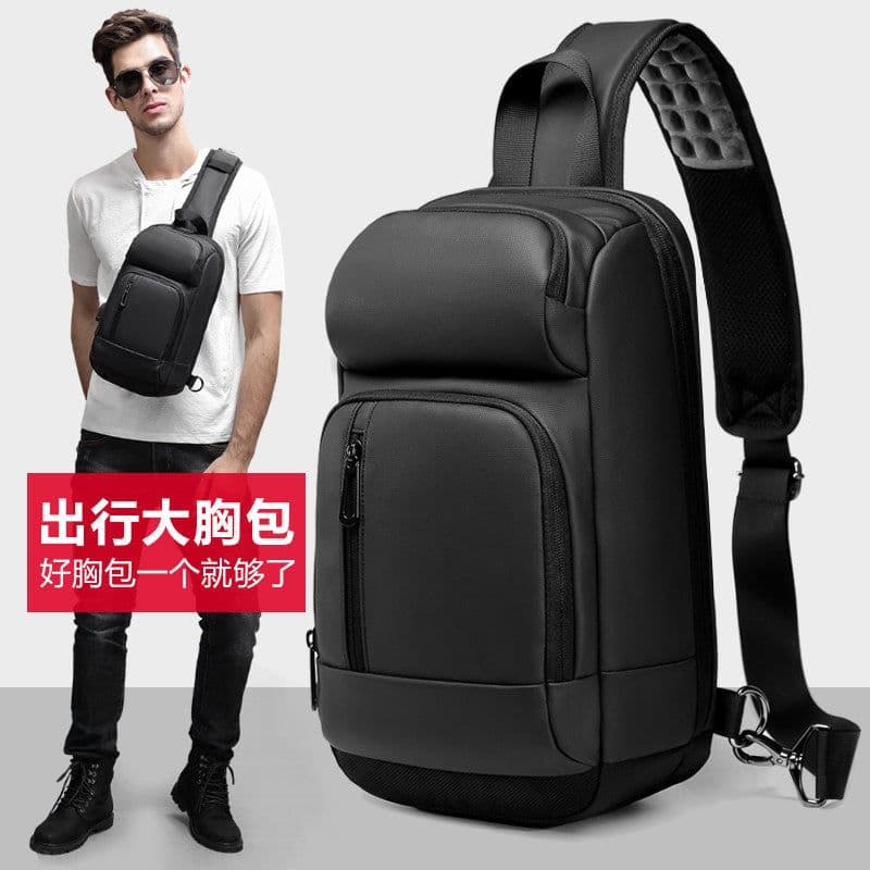 image-2019 trend models outdoor leisure shoulder bag travel Messenger bag custom boutique fashion men's chest bag