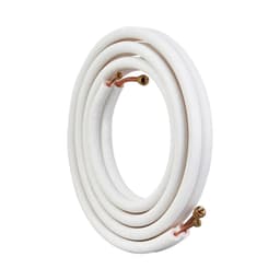 image-VEVOR 16FT Mini Split Line Set, 1/4" & 1/2" O.D Copper Pipes Tubing and Triple-Layer Insulation, for Air Conditioning or Heating Pump Equipment & HVAC with Rich Accessories (18ft Connection Cable)