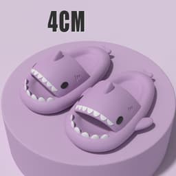 image-Adult's Slippers Indoor Outdoor Funny Shark Cartoon
