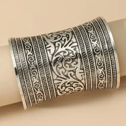 image-Retro Ethnic Style Embossed Open-Ended Bracelet Long Women's Cos Bracelet Amazon Bracelet Nightclub Bracelet