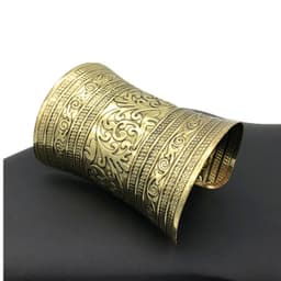 image-Retro Ethnic Style Embossed Open-Ended Bracelet Long Women's Cos Bracelet Amazon Bracelet Nightclub Bracelet