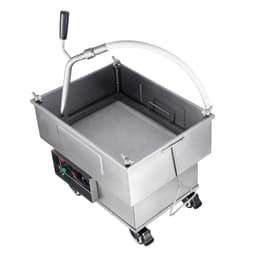 image-VEVOR Portable Oil Filtering Unit, 18L Capacity, 10 L/min Filtering Speed, Equipped with Swivel Casters and Oil Hose, Ideal for Fast Food Venues