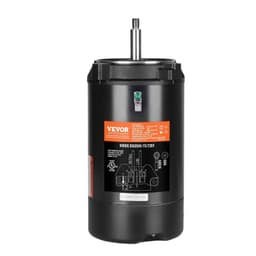 image-VEVOR 1 HP Pool Pump Motor, 56J Frame, 115V(9.8 Amps)/230V(4.9 Amps) 3450 RPM, 60Hz, 1.4 Service Factor, 90μF/250V Capacitor, CCW Rotation Round Flange Replacement Motor
