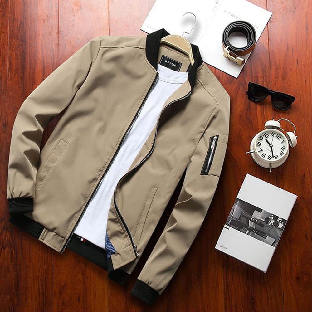 image-Jacket Casual Jacket Men's Baseball Uniform Youth Trend