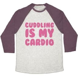 image-CUDDLING IS MY CARDIO UNISEX TRI-BLEND BASEBALL TEE