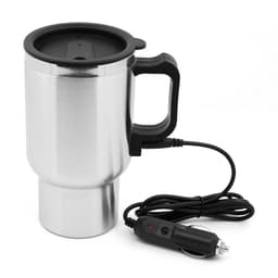 image-Stainless Steel Vehicle Heating Cup Electric Heating Car Kettle Camping Travel Kettle Water Coffee Milk Thermal Mug