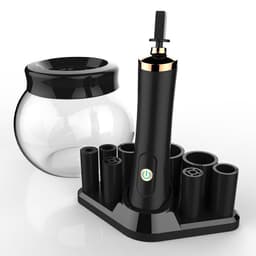 image-Electric Scrubber Makeup Brush Cleaner Automatic Scrub Artifact Silicone Brush Cleaning Tool Scrubber