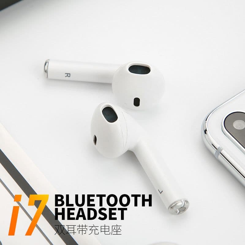 image-Bluetooth Headset Headphones Sports Bluetooth Headset In-Ear Headphones 4.2 Two-ear I7S Bluetooth Headset