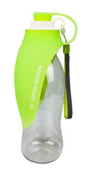 image-Pet dog accompanying cups out supplies outdoor feeding water drinker portable leaves kettle leaves water bottle