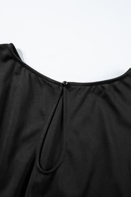 image-Black Belted Wide Leg Jumpsuit