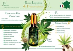 image-Organic Hemp Treasure Elixir Vegetable Oil Serum, Food Supplement