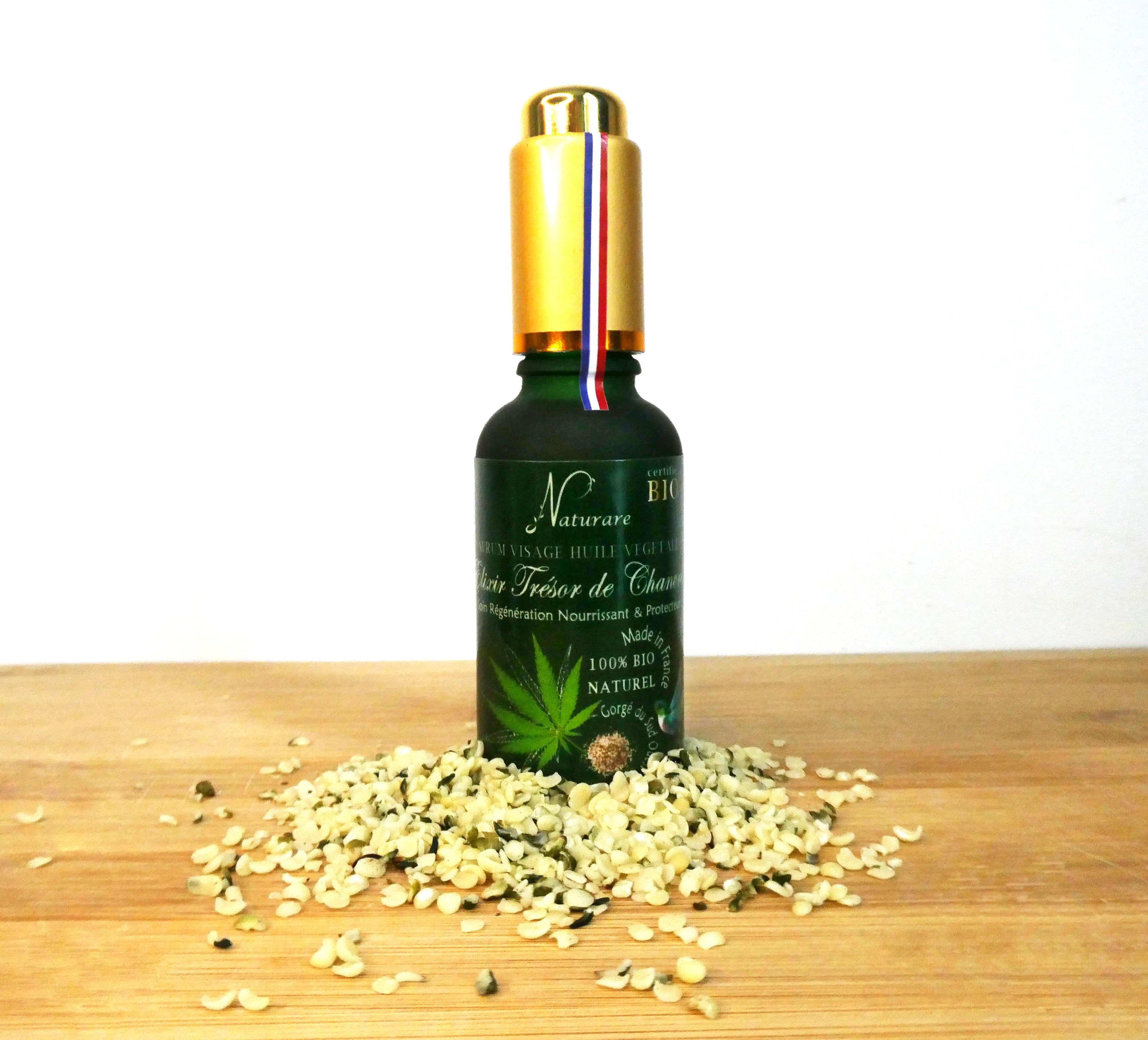 image-Organic Hemp Treasure Elixir Vegetable Oil Serum, Food Supplement