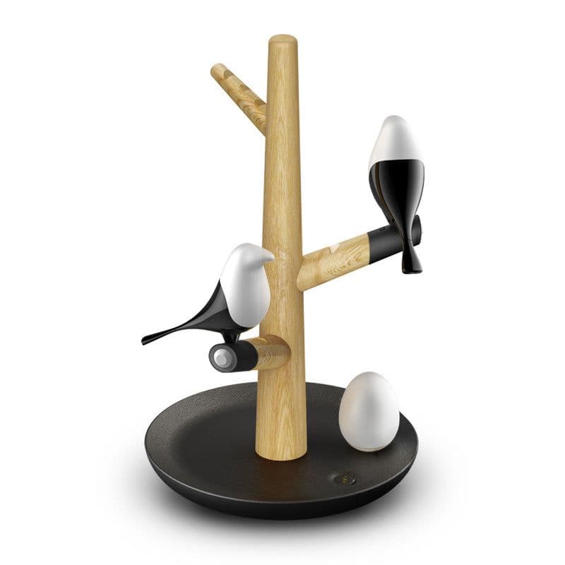 image-Happy stalk magpie bird human body intelligent induction led night light rechargeable balance wall lamp wardrobe table lamp