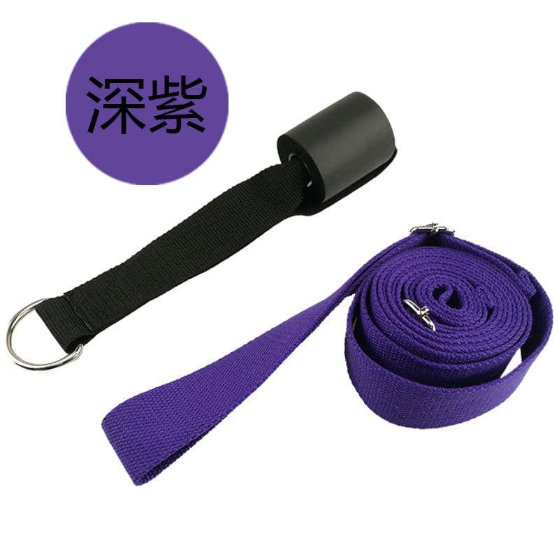 image-Spot ballet stretch belt on the door, soft opening split, one-word horse trainer pull belt, yoga stretch belt