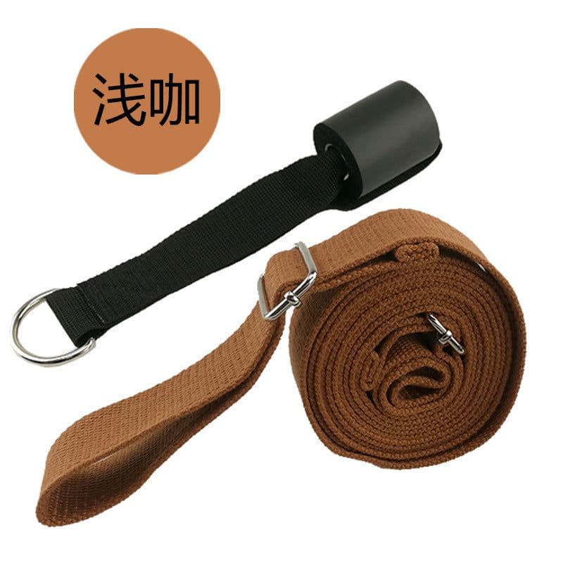 image-Spot ballet stretch belt on the door, soft opening split, one-word horse trainer pull belt, yoga stretch belt